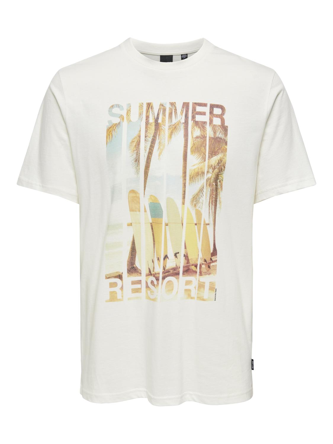 ONSMAGDY LIFE REG PHOTOPRINT SS TEE