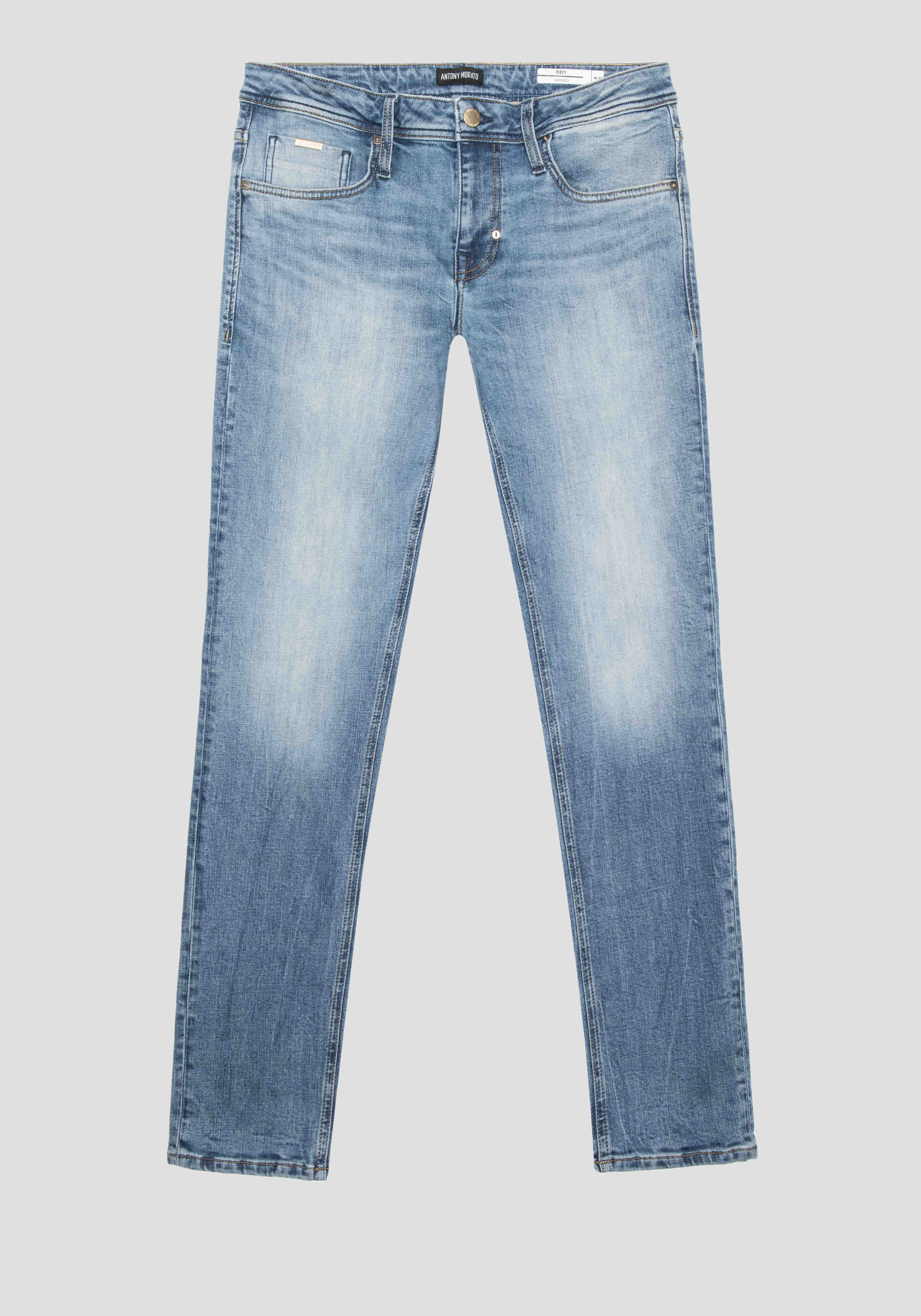 JEANS TAPERED OZZY IN BLUE STR