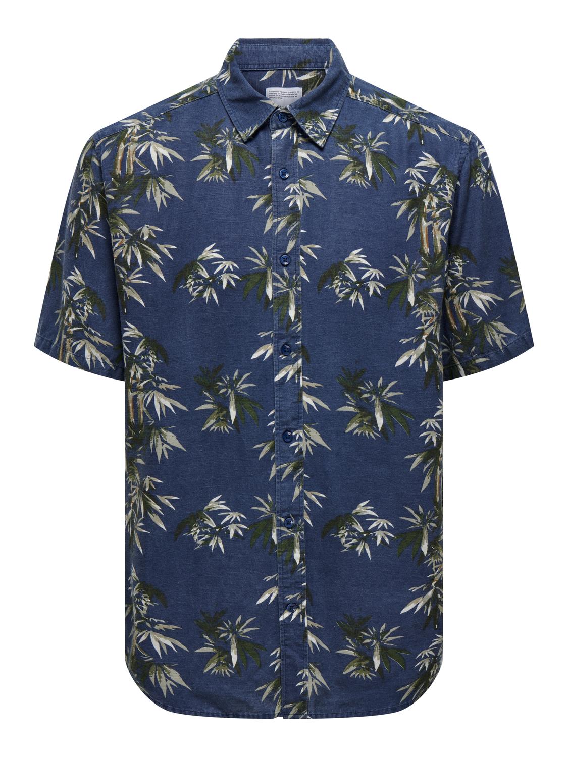 ONSBOLD REG SS PALM TREE AOP SHIRT