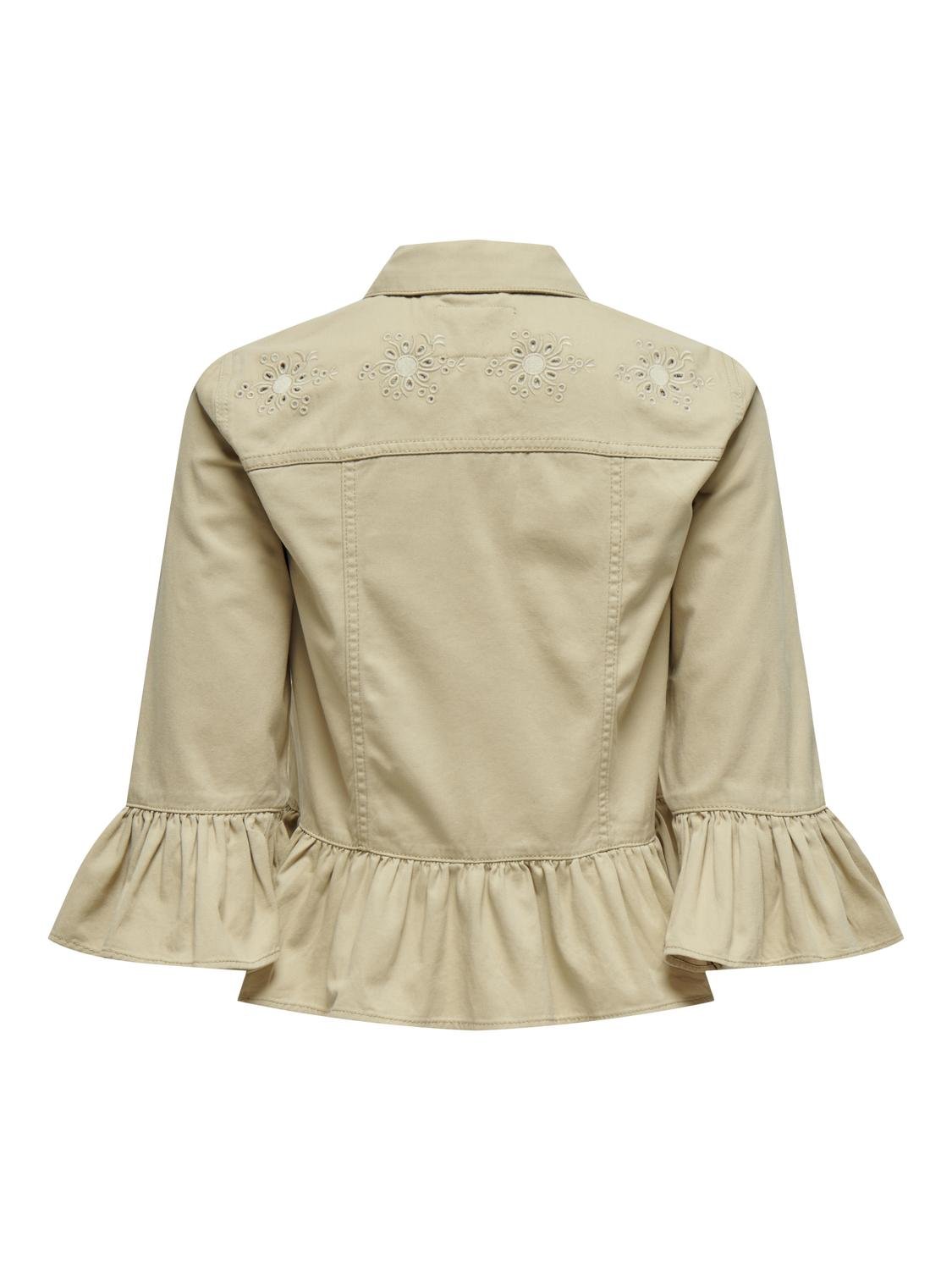 ONLVALERIE 3/4 EM FRILL JACKET PNT