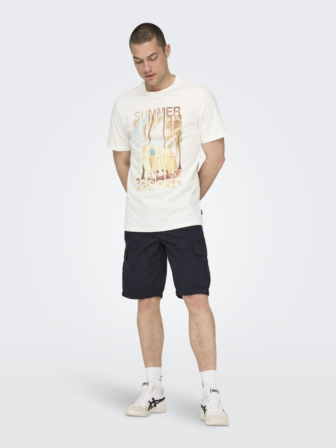 ONSMAGDY LIFE REG PHOTOPRINT SS TEE