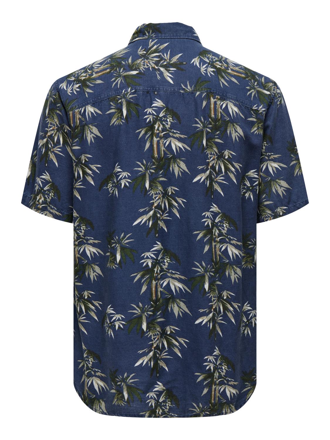 ONSBOLD REG SS PALM TREE AOP SHIRT